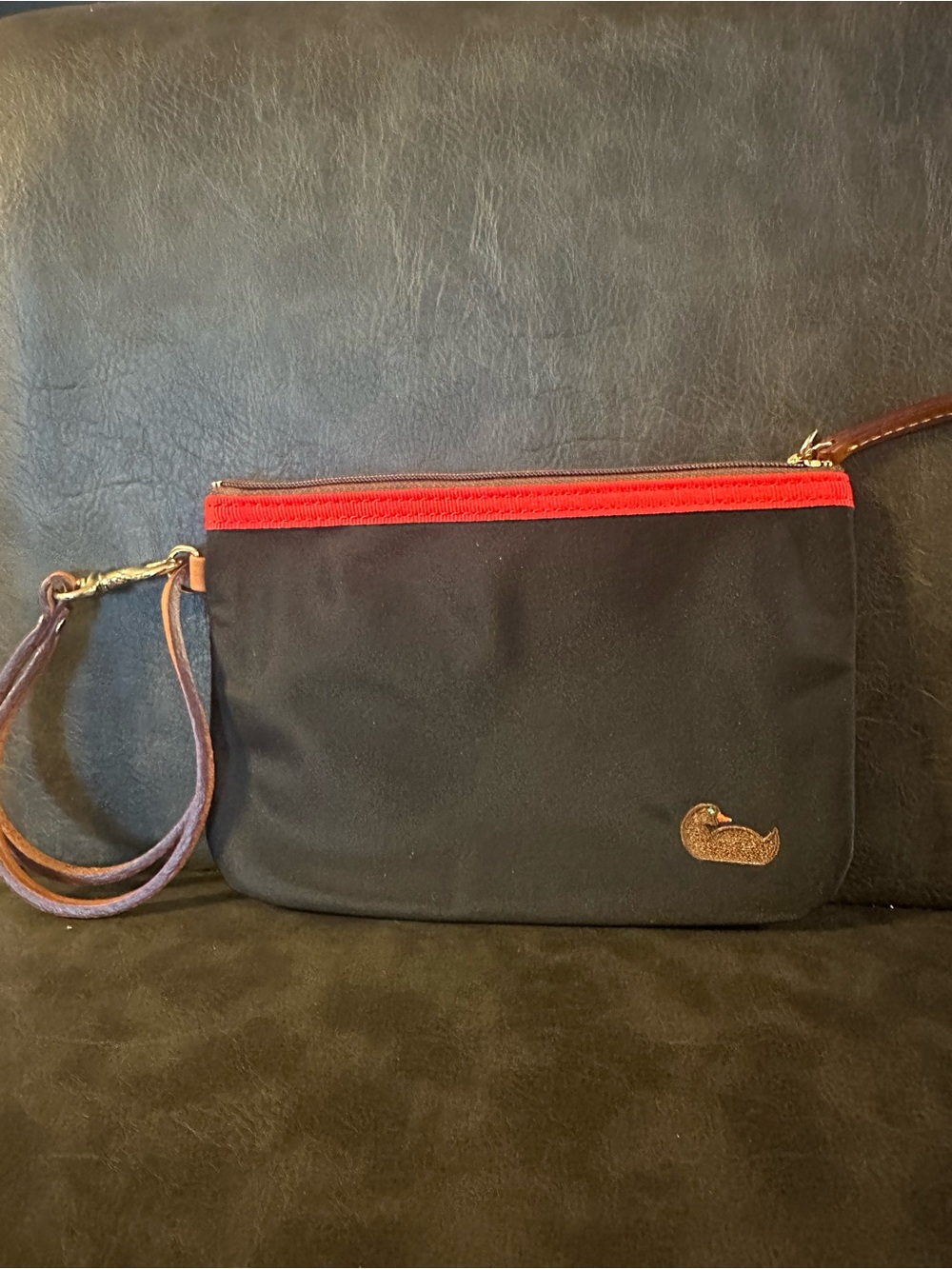 Dooney and Bourke color block wristlet